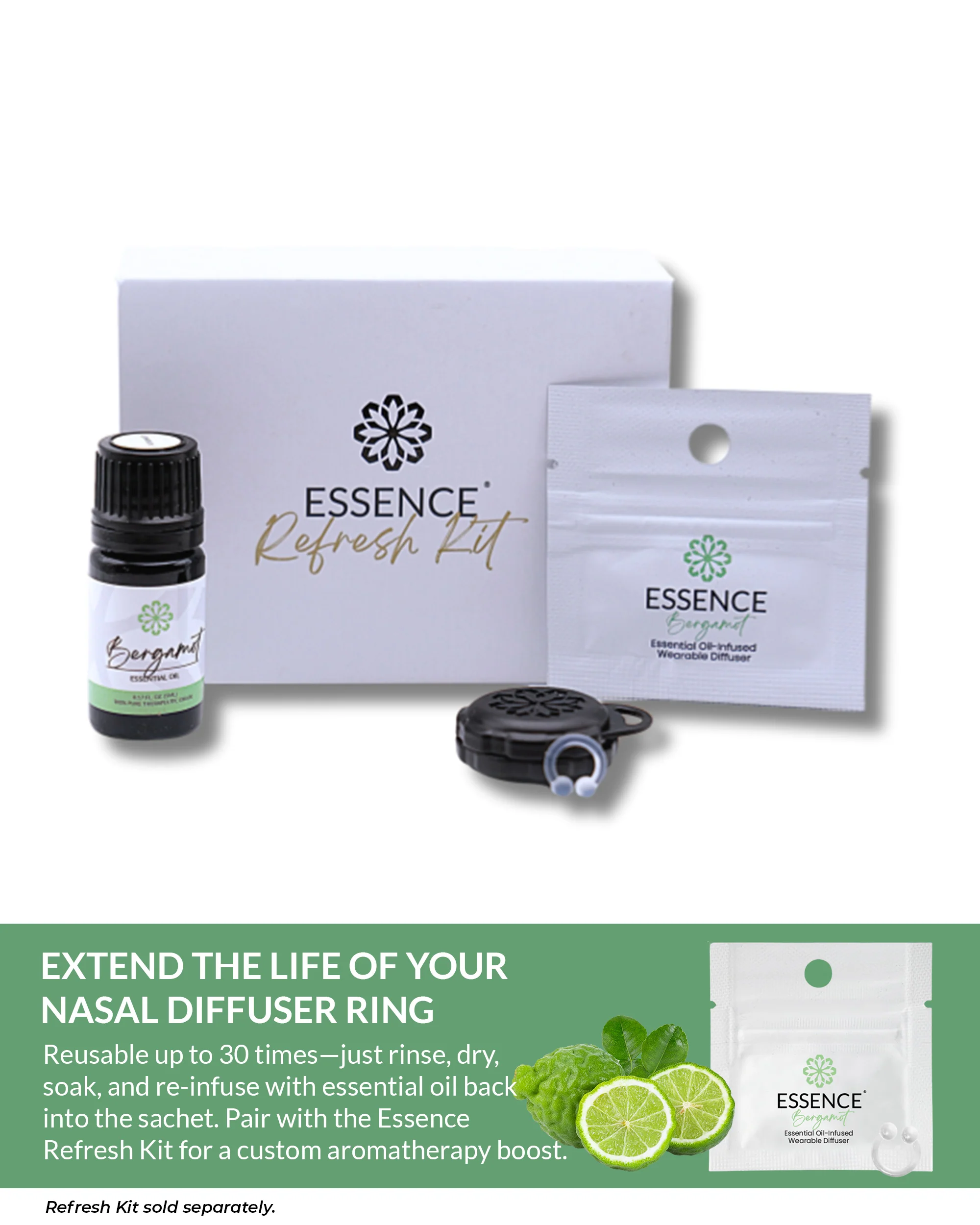 Bergamot Scent Nasal Diffuser Ring - Image 8