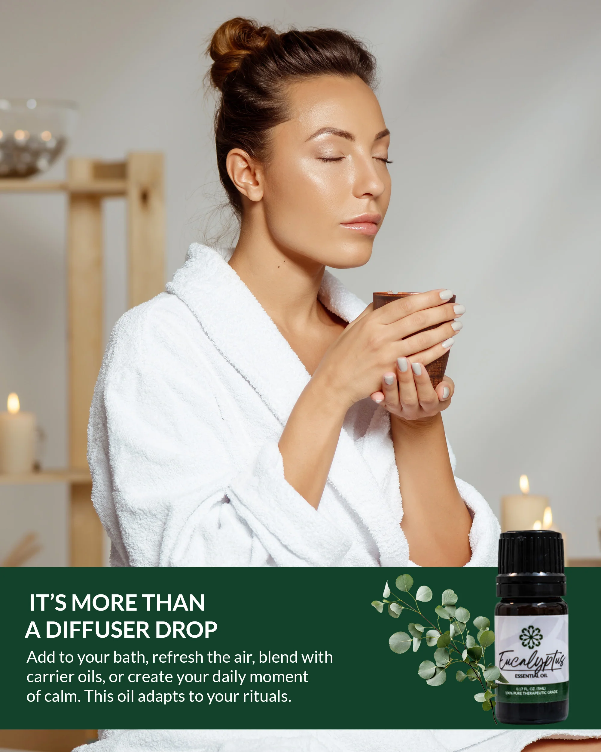 Eucalyptus Essential Oil 5mL - Pure, Therapeutic Grade for Clear Breathing & Congestion Relief - Image 6
