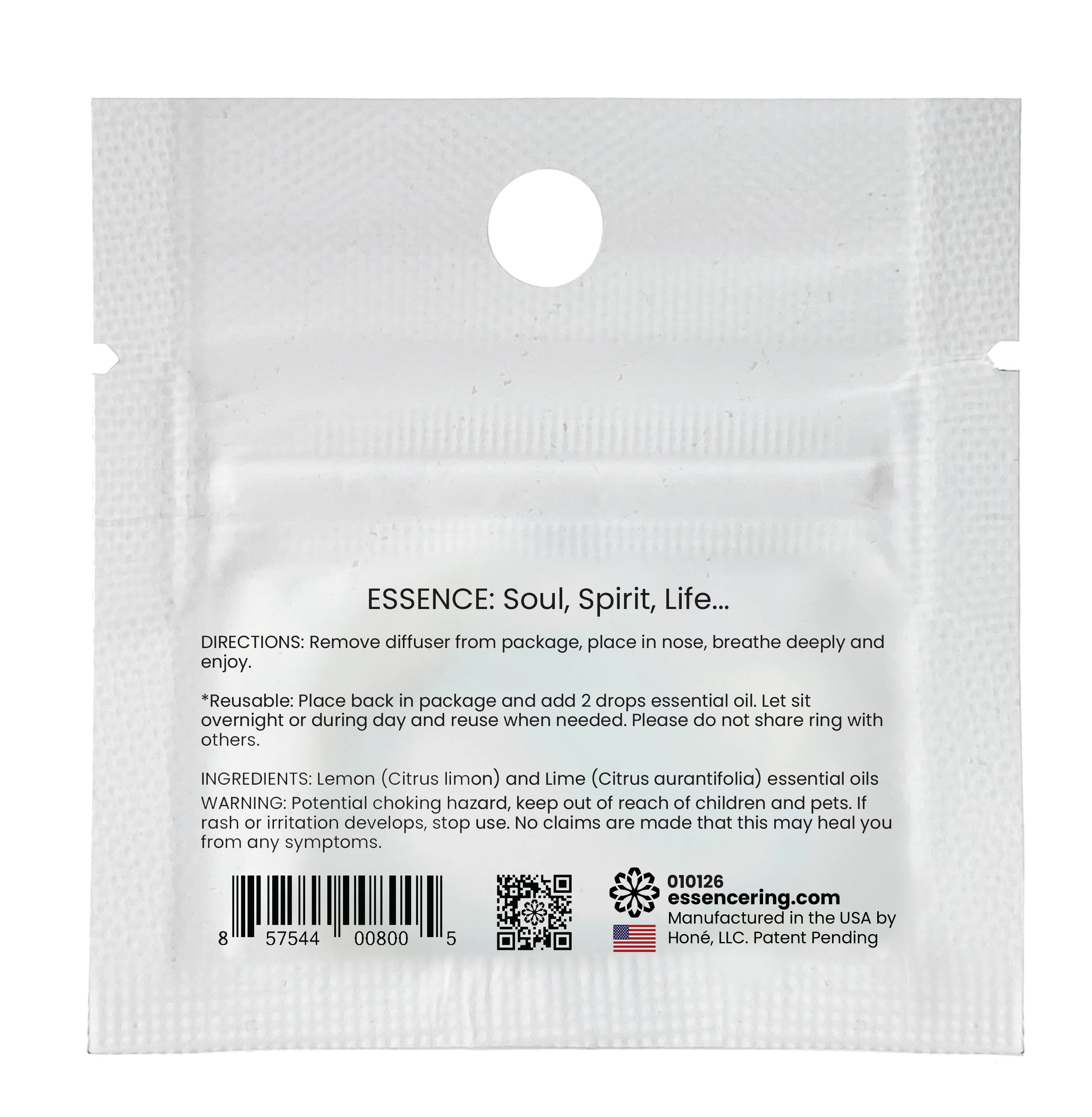Lemon-Lime Scent Nasal Diffuser Ring - Image 3