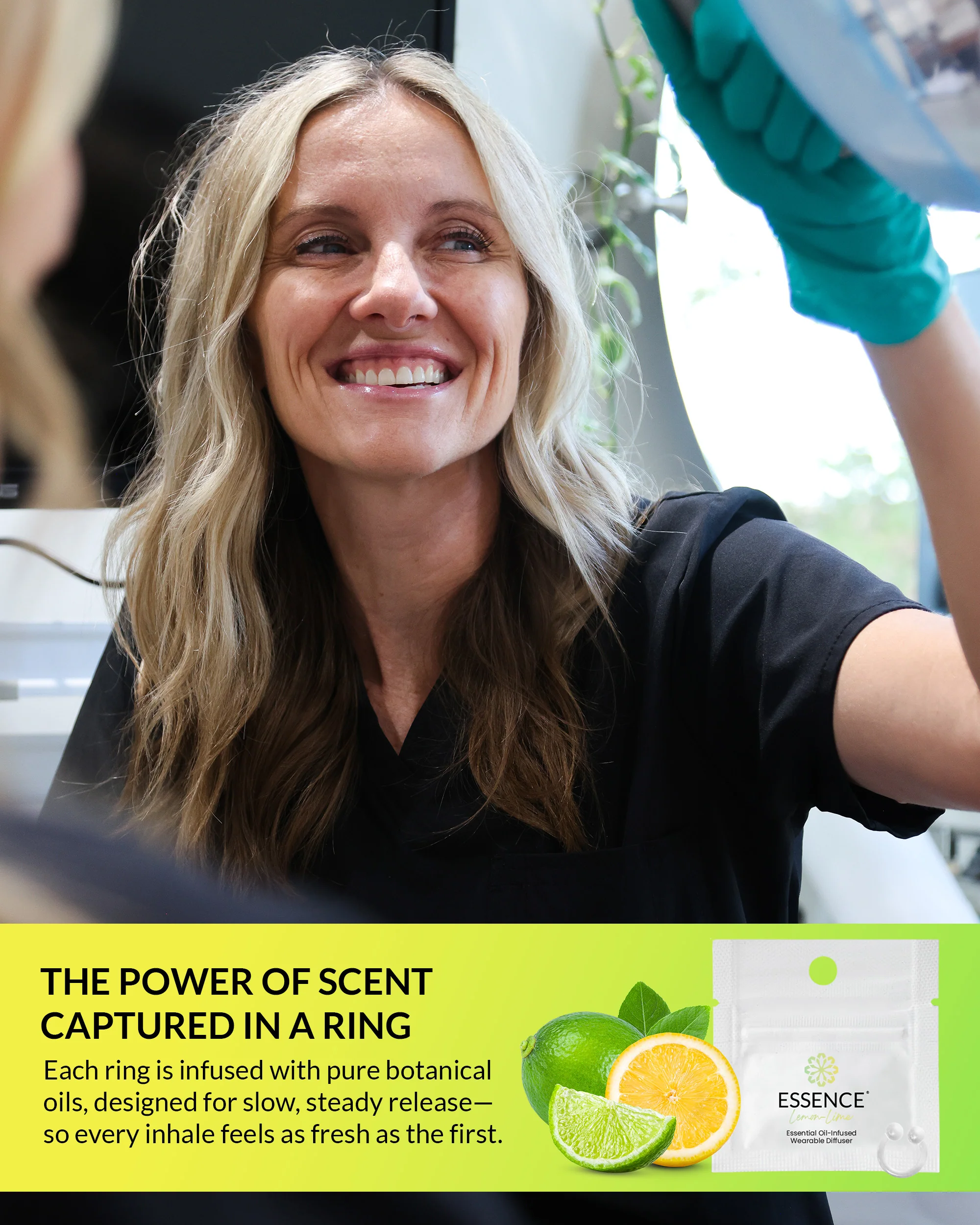 Lemon-Lime Scent Nasal Diffuser Ring - Image 7