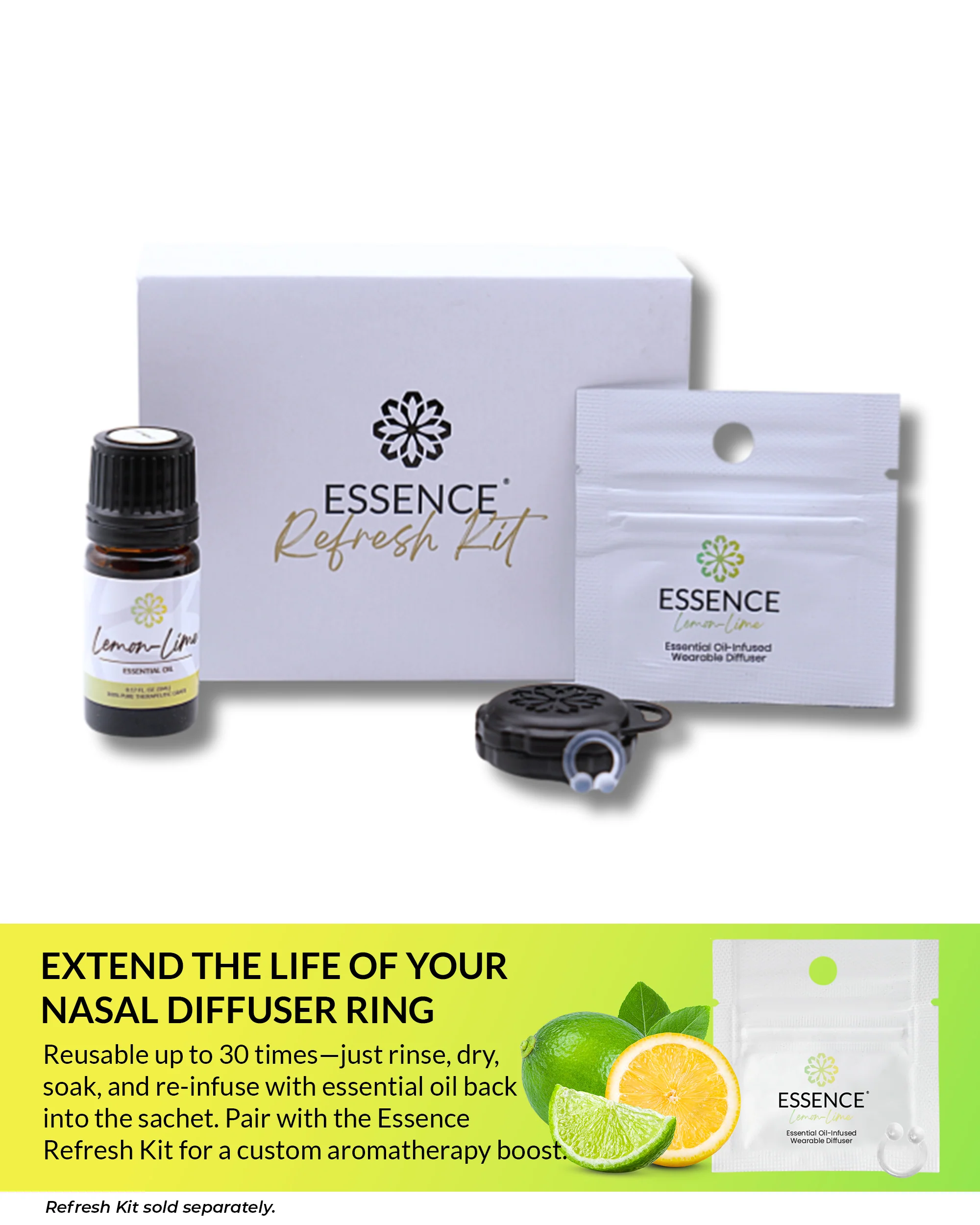Lemon-Lime Scent Nasal Diffuser Ring - Image 8